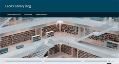 Desktop Screenshot of leonslibraryblog.com